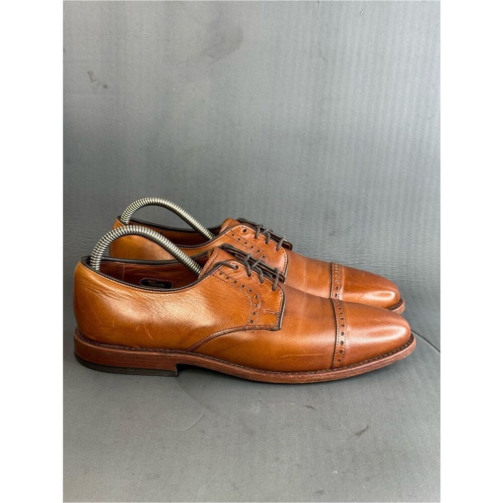 Allen Edmonds Clifton Walnut blucher Oxford shoes men’s size 8.5